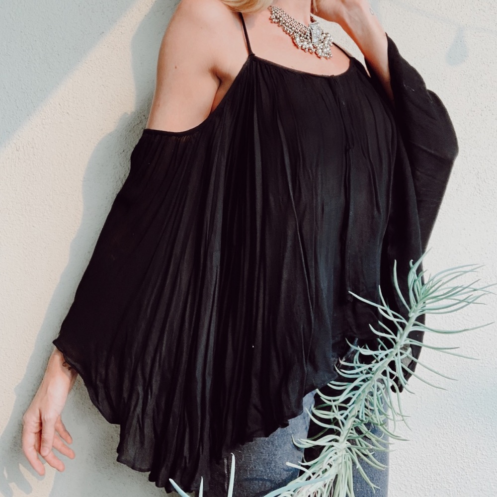 Flowy Fall Cotton Candy Blouse 🖤🕯🌙